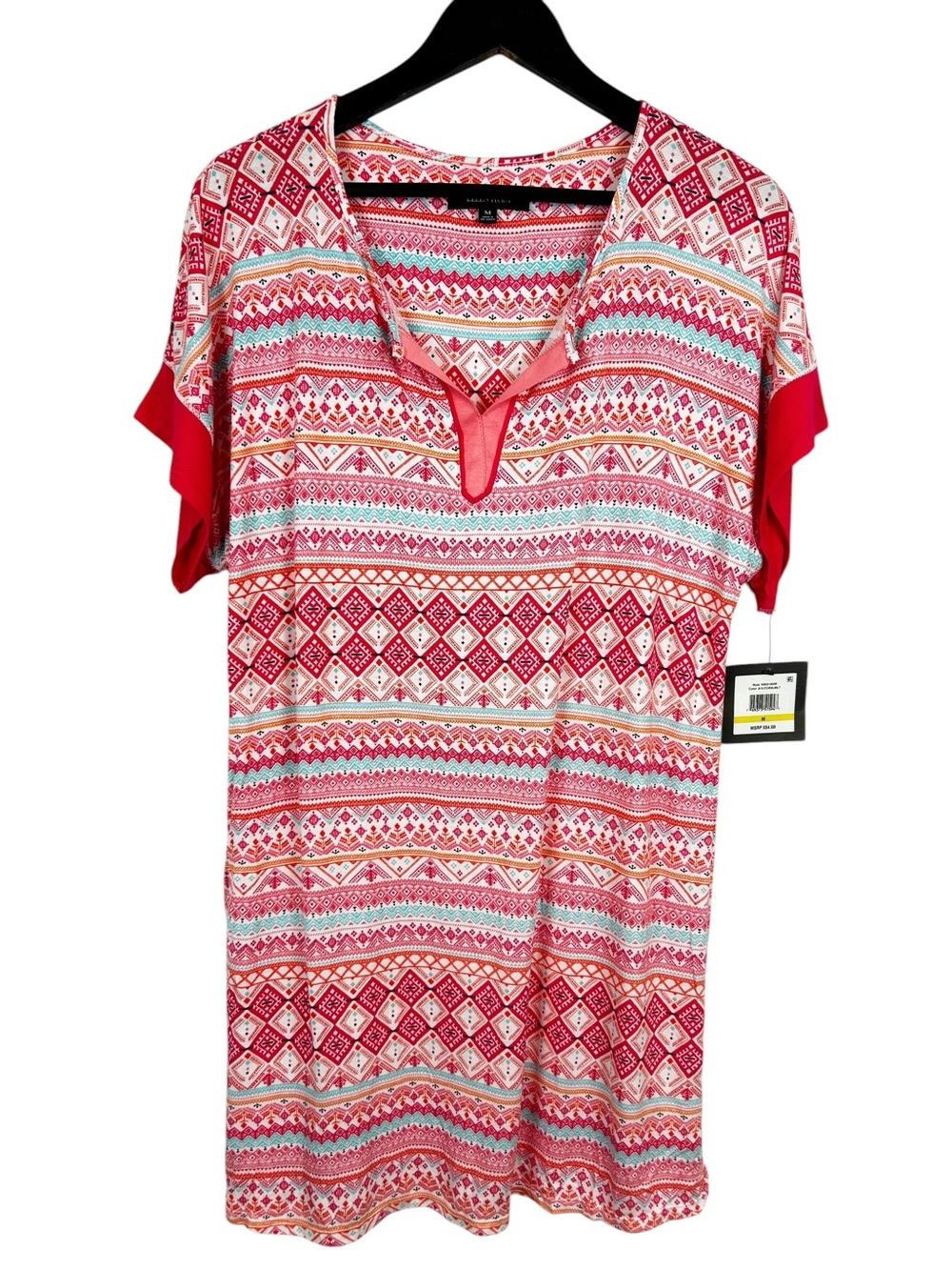 Ellen Tracy Short Sleeve Nightgown Size Medium